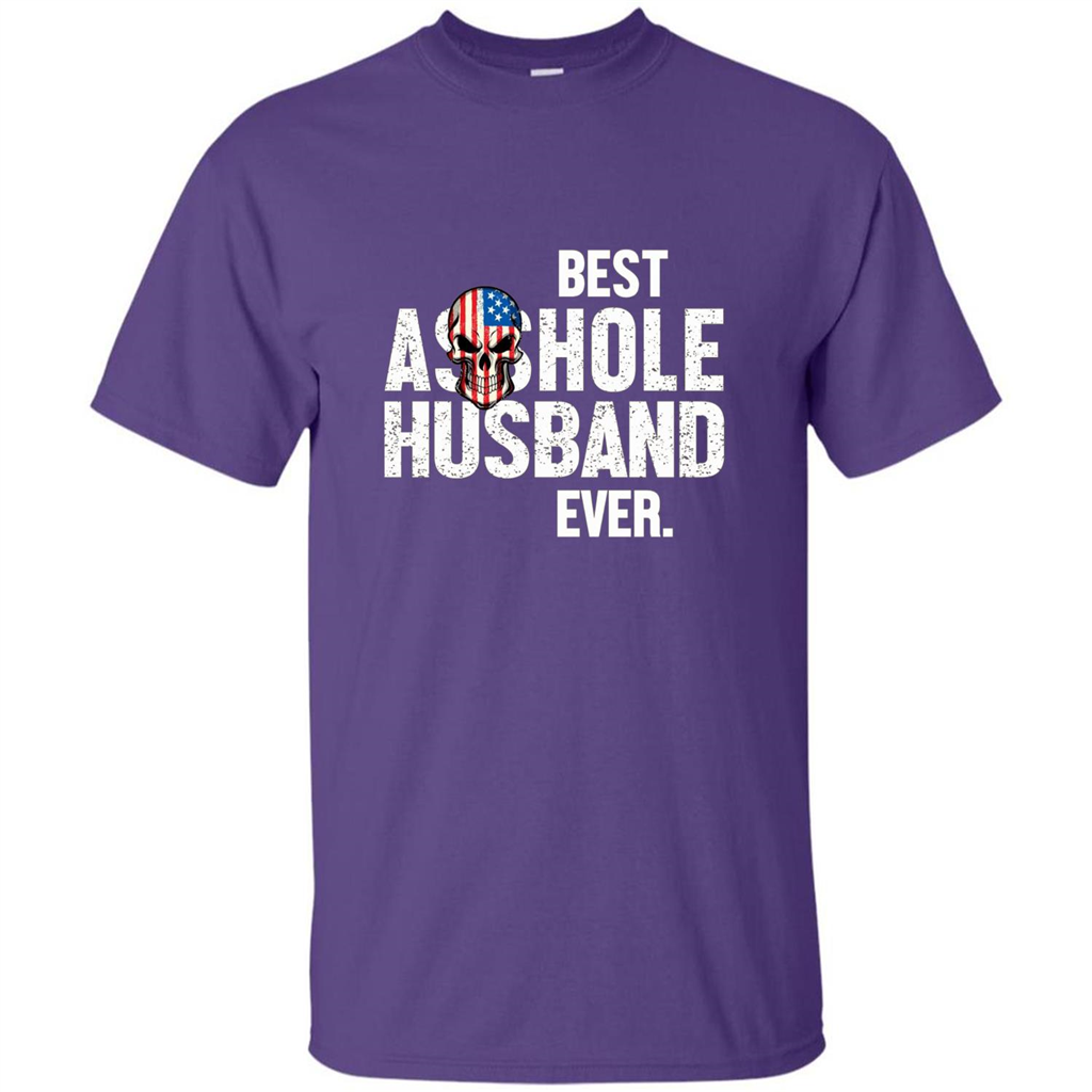 Best Asshole Husband Ever Funny T-shirt Purple