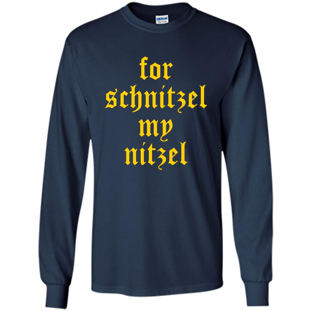 For Schnitzel My Nitzel Funny Oktoberfest T-shirt Navy