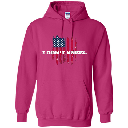 Military T-shirt I Don't Kneel T-shirt Heliconia