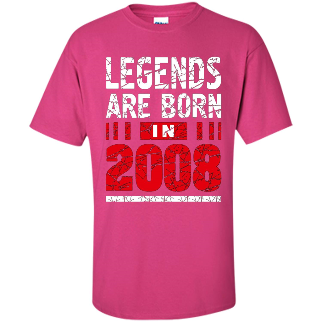 Birthday Gift T-shirt Legends Are Born In 2008 T-shirt Heliconia