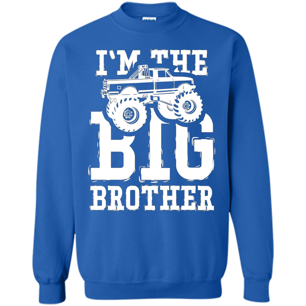 I'm The Big Brother Monster Truck T-shirt Royal