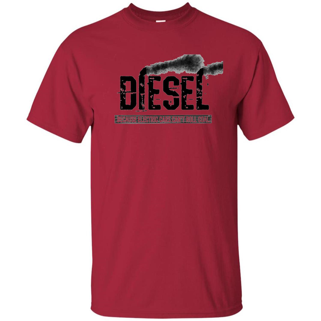 Diesel Rolling Coal T-Shirt Black Smoke Lifted Truck T-Shirt Cardinal
