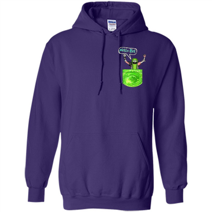 Pickle Funny Rick Pocket T-shirt TV Series T-shirt Purple