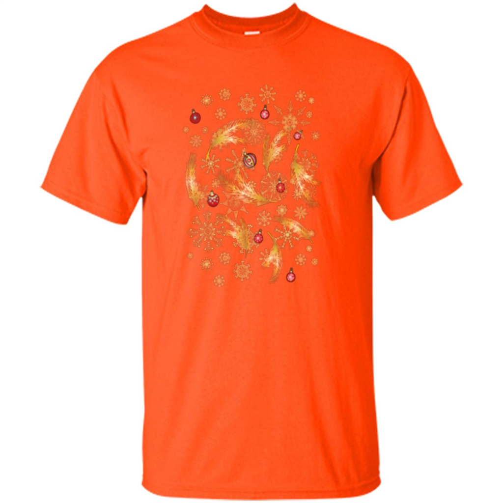 Xmas Merry Christmas Happy New Year T-shirt Orange