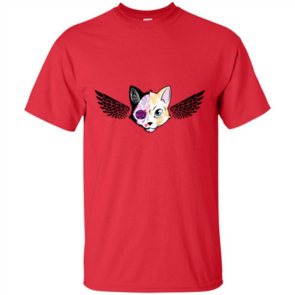Wolf and Bird T-shirt Red
