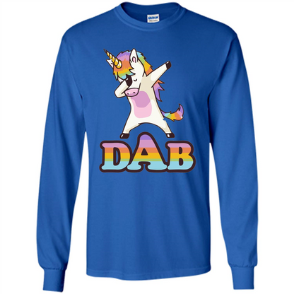 Cute Unicorn Dabbing T-shirt Royal