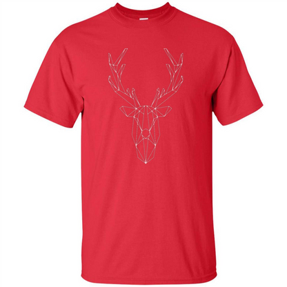 Wild Animals T-shirt Deer T-shirt Red