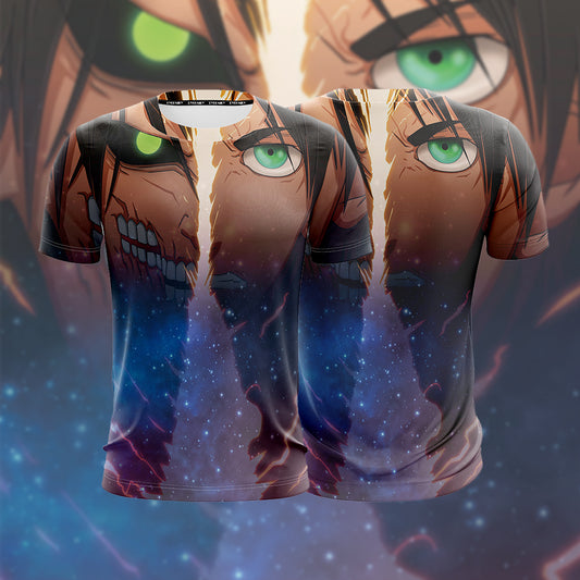 Attack On Titan Eren Yeager Titan Form Anime Lover Unisex 3D T-shirt