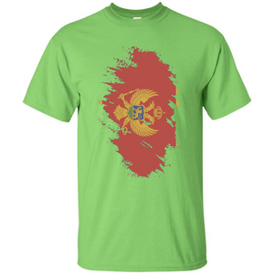 Flag of Montenegro T-shirt National Montenegrin