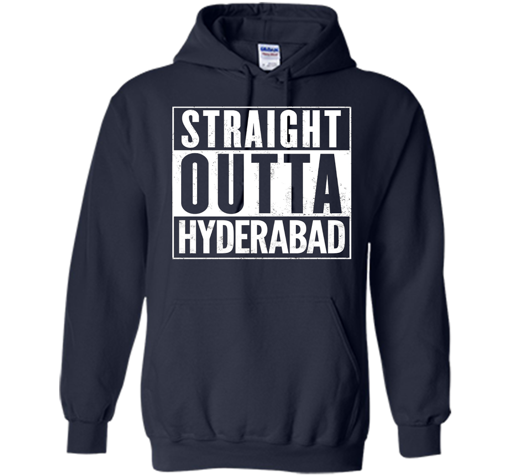 Straight Outta HYDERABAD T-Shirt cool shirt Navy
