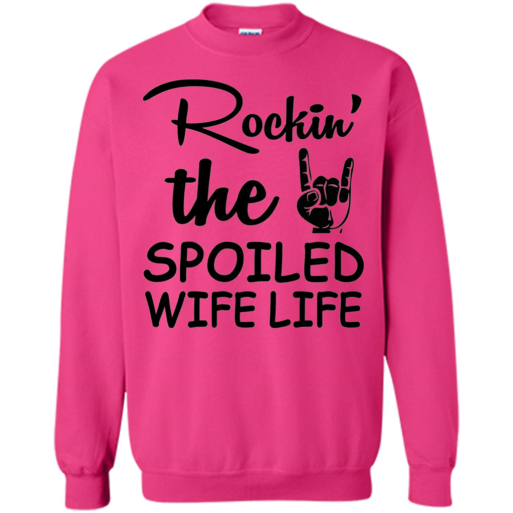 Rockin The Spoiled Wife Life White T-Shirt Heliconia