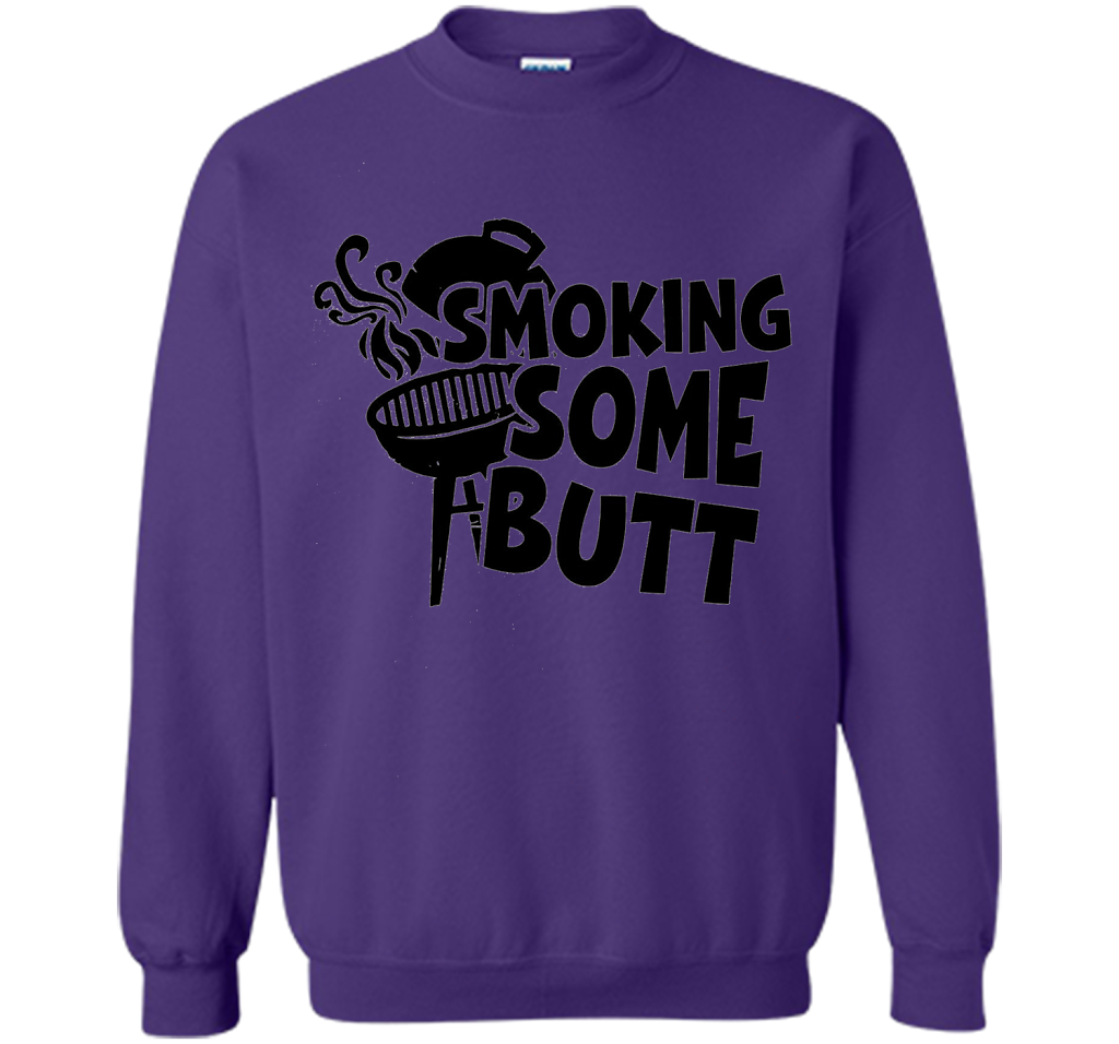 Funny Smoke Some Butt BBQ Barbeque Grilling T-Shirt shirt Purple