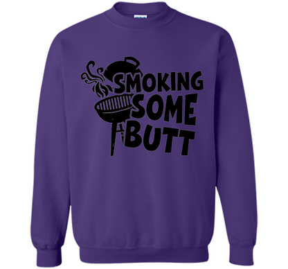 Funny Smoke Some Butt BBQ Barbeque Grilling T-Shirt shirt Purple