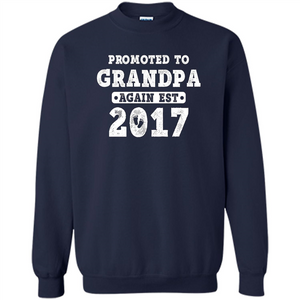 Men's Promoted to Grandpa Again Est. 2017 T-shirt