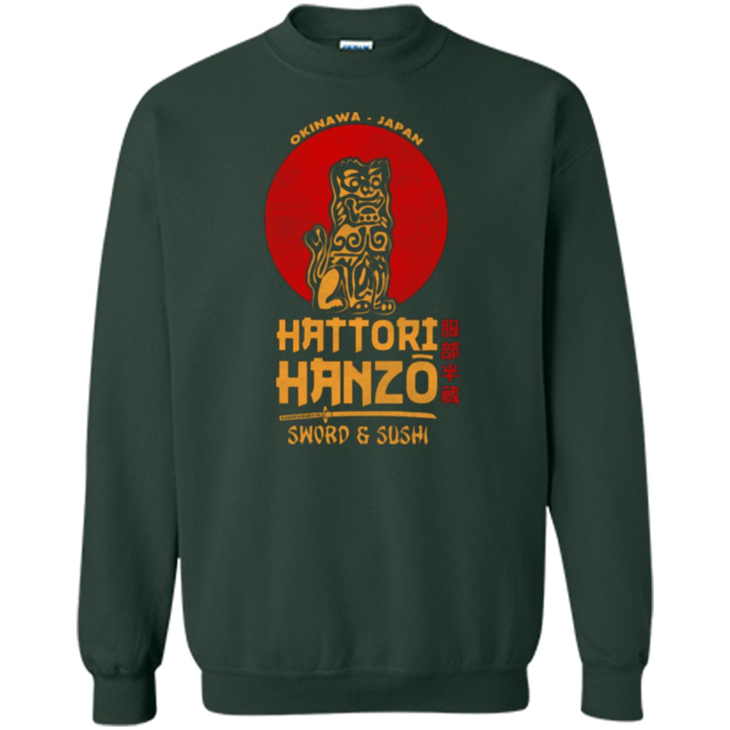Hattori Hanzo Sword And Sushi T-shirt Forest Green