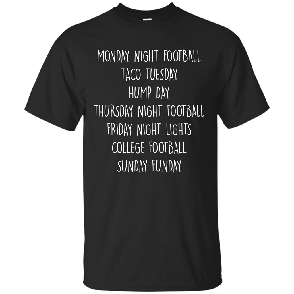 Football T-shirt Monday Night Football Taco Tuesday Black