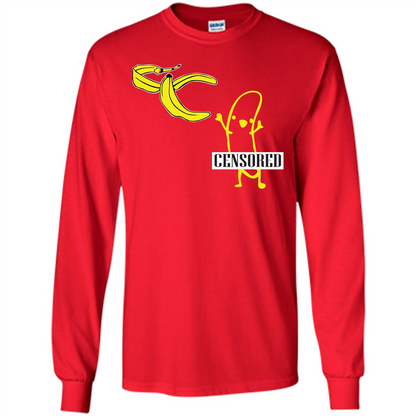 Banana T-shirt Censored T-shirt Red