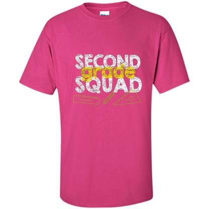 Second Grade Squad T-shirt Students Back To School T-shirt Heliconia