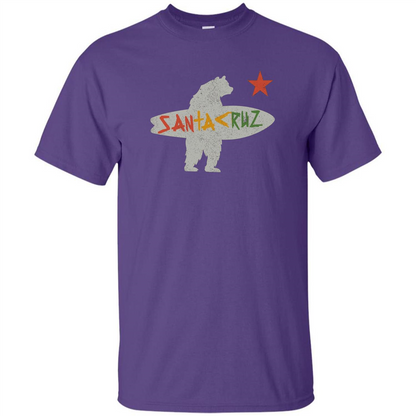 Santa Cruz Surf Bear T-Shirt Purple
