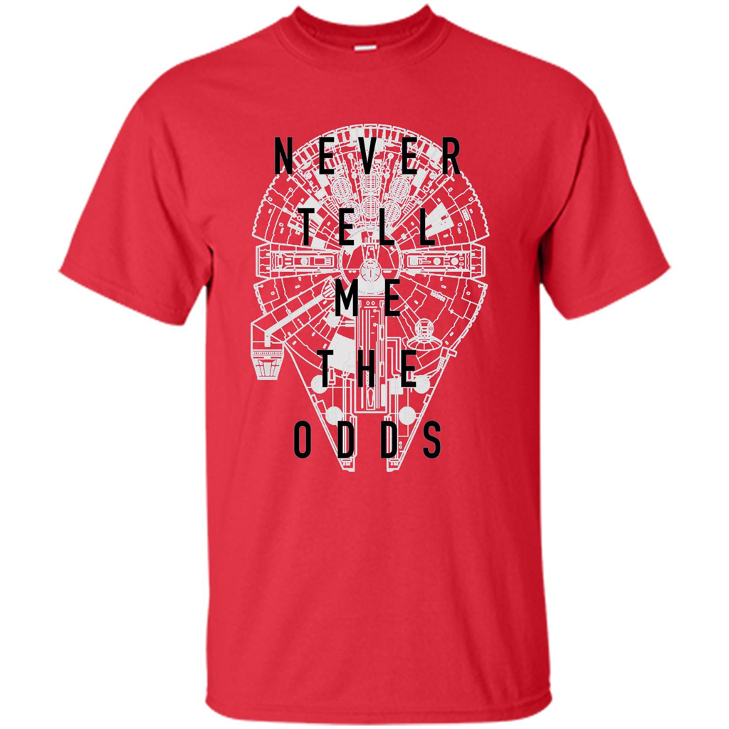 Movie T-shirt Never Tell Me The Odds T-shirt Red
