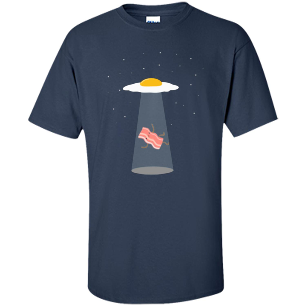 Cute Funny Bacon And Eggs UFO Navy