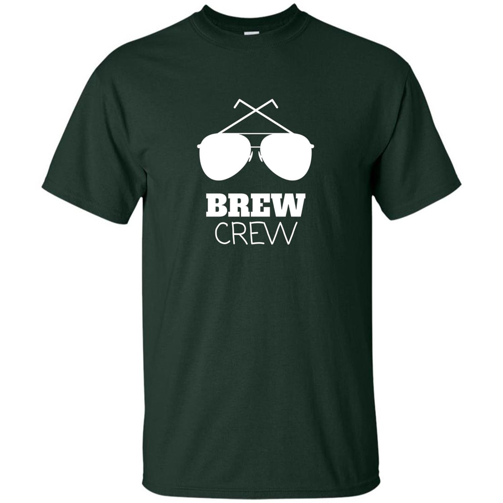I'm The Brew Crew Groom Wedding Male T-Shirt Forest Green