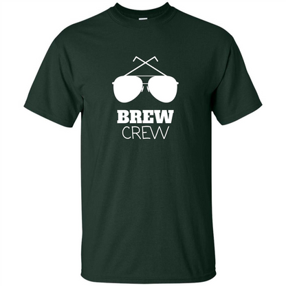 I'm The Brew Crew Groom Wedding Male T-Shirt Forest Green