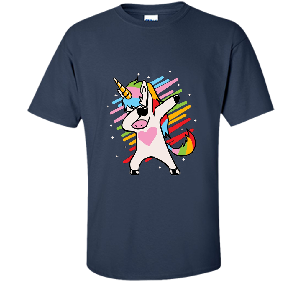 Dabbing Unicorn Shirt and Unicorn Dab T-Shirt shirt Navy