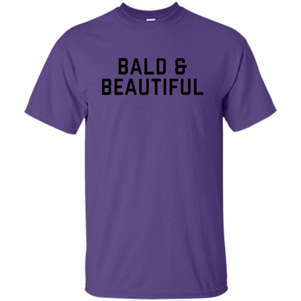 Bald and Beautiful T-shirt Purple