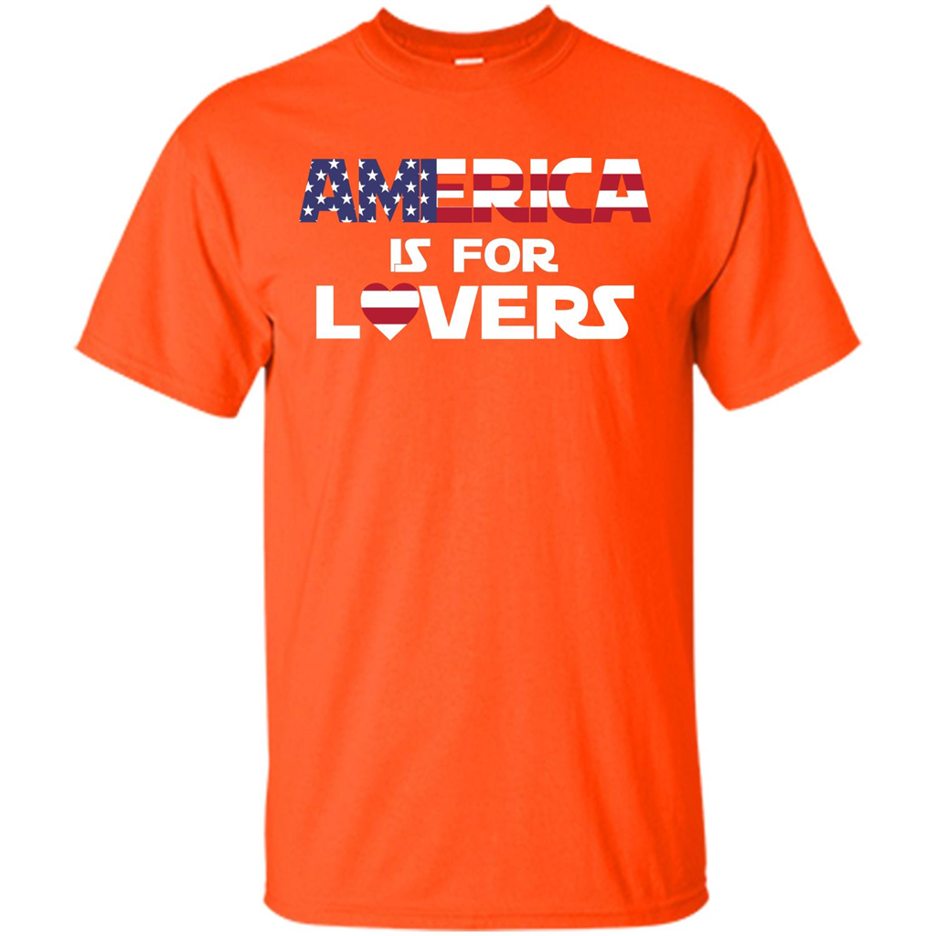 America Is For Lovers T-shirt Orange