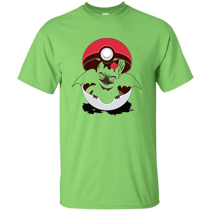 Cartoon T-shirt How To Catch Your Dragon Lime