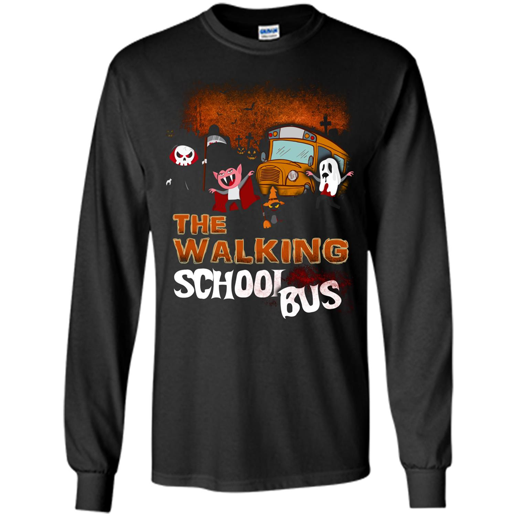 Halloween T-shirt The Walking School Bus T-shirt Black