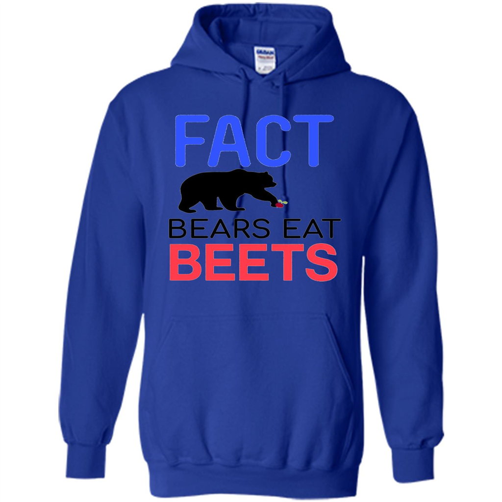 FACT Bears Eat Beets T-shirt Funny Men Women Novelty Gift Royal