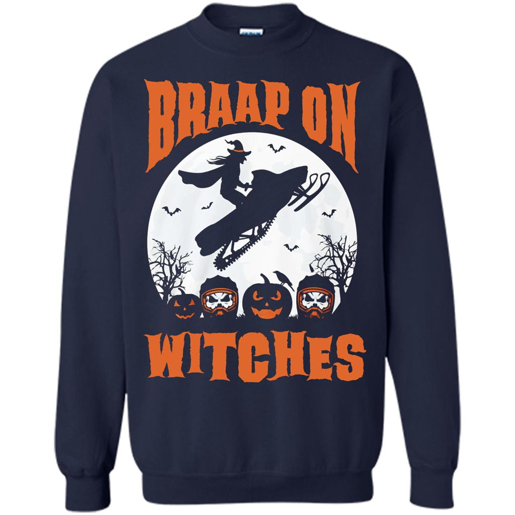 Halloween T-shirt Braap On Witches T-shirt Navy
