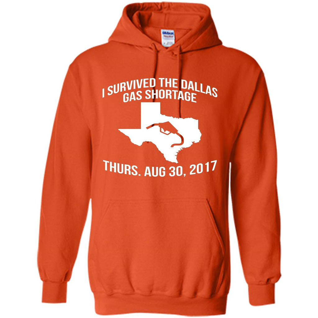 I Survived The Dallas Gas Shortage Thurs. Aug 30, 2017 T-shirt Orange