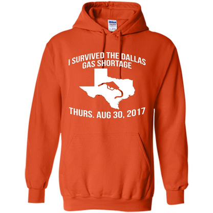 I Survived The Dallas Gas Shortage Thurs. Aug 30, 2017 T-shirt Orange