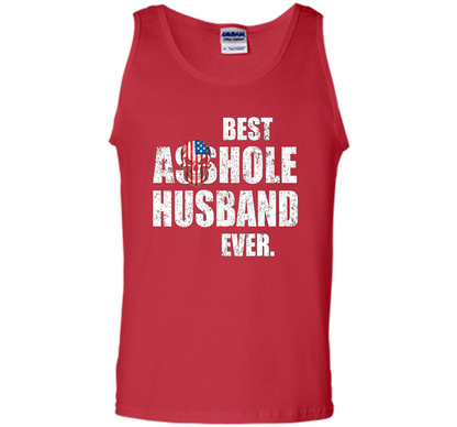 Mens Best Asshole Husband Ever T-shirt Funny Husband Red