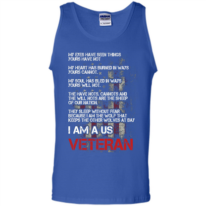 Military T-shirt I Am A Us Veteran T-shirt Royal