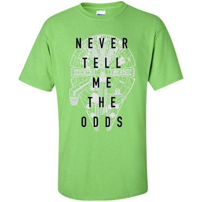 Movie T-shirt Never Tell Me The Odds T-shirt Lime