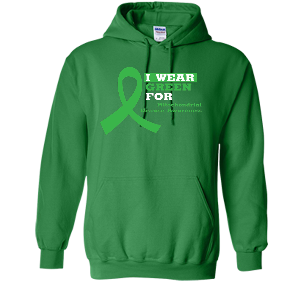 I Wear Green Mitochondrial Disease Awareness Strong T-shirt Irish Green