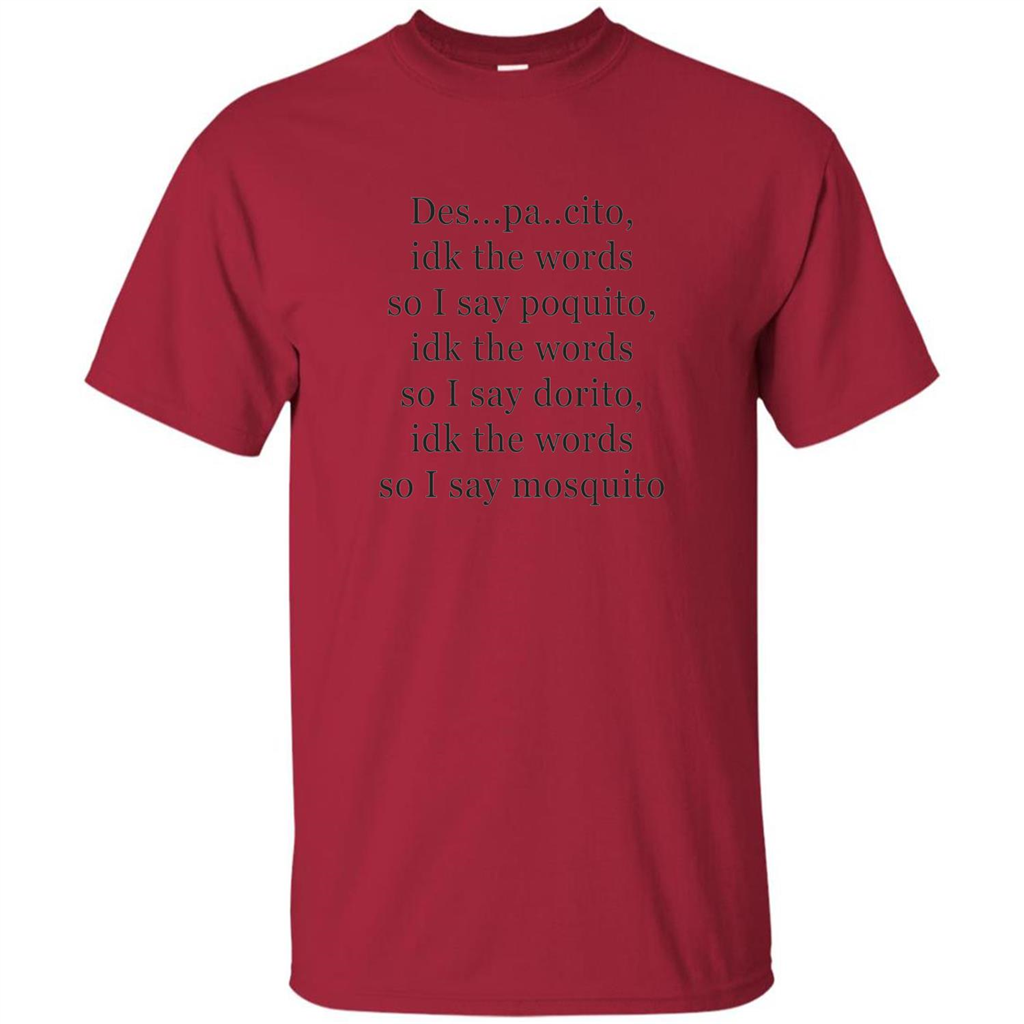Despacito Funny Lyrics Spanish T-Shirt For Music Lover Cardinal
