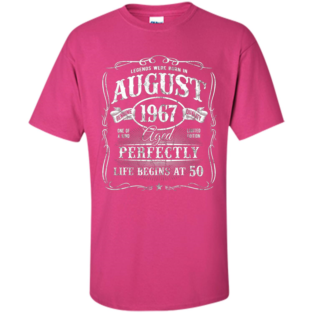 Legends Were Born In August 1967 T-shirt Heliconia