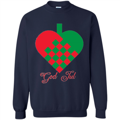 God Jul Merry Christmas T-shirt Navy