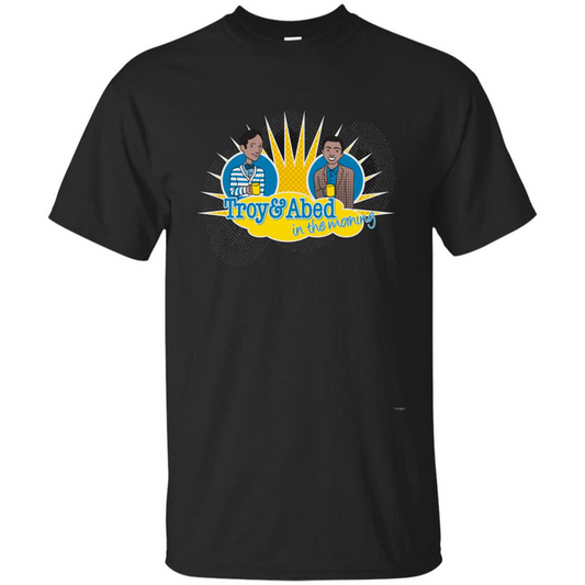 Troy And Abed In The Morning T-shirt Black