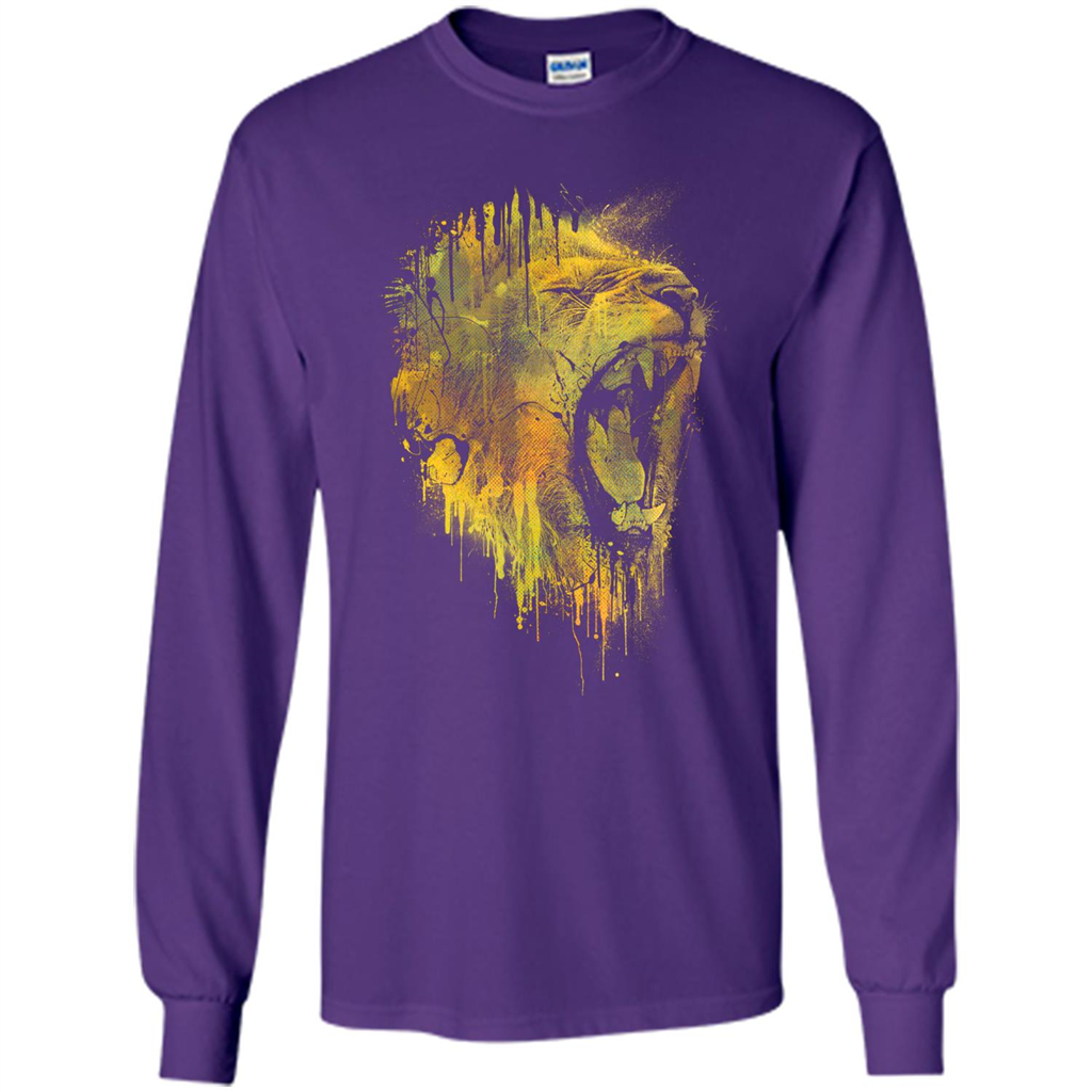 Lion Drip T-shirt Purple