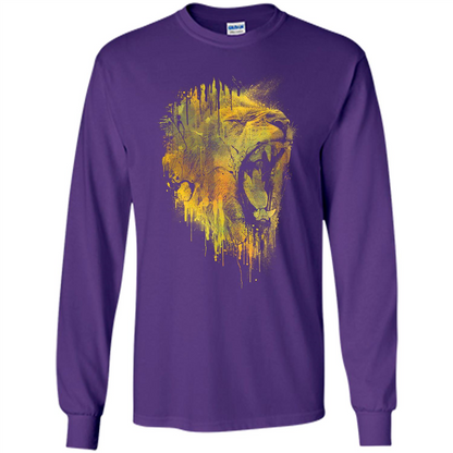 Lion Drip T-shirt Purple