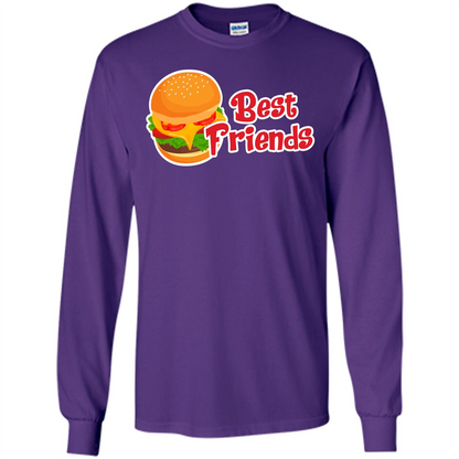 Hamburger T-shirt Best Friends T-shirt Purple