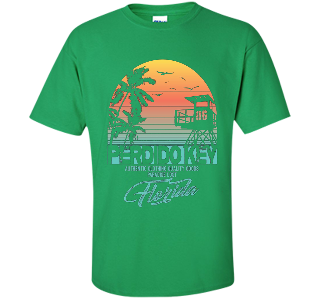 Perdido Key Florida Beach T-shirt Irish Green