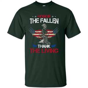 Military T-shirt Honor The Fallen Thank The Living