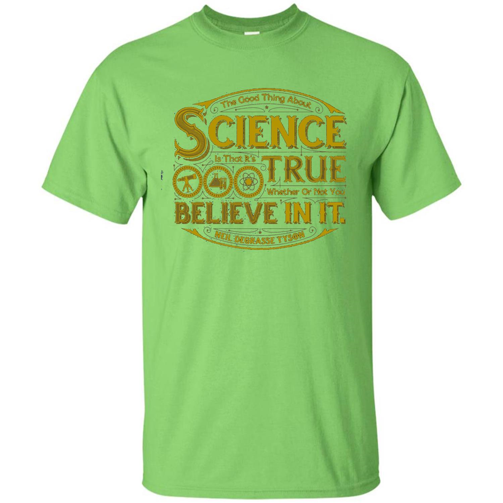 The Good Thing About Science T-shirt Lime
